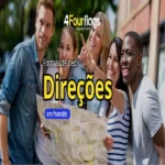 Formas de pedir direções em francês 18 "Formas de pedir direções em francês: infográfico educacional com frases úteis para se localizar em viagens, oferecido pela FourFlags Language Center