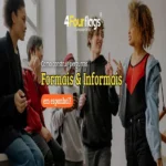 Como formar perguntas formais e informais em espanhol 15 Como construir perguntas formais e informais em espanhol: guia prático ilustrado com grupo de jovens conversando, oferecido pela FourFlags Language Center