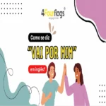 Como se diz “Vai por mim” em inglês? 4 Como se diz 'Vai por mim' em inglês: ilustração vetorial com duas pessoas cumprimentando-se e dicas de gírias e expressões idiomáticas, oferecido pela FourFlags Language Center